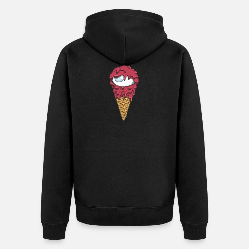 glace eyes - Veste à capuche bio Premium Unisexe - noir