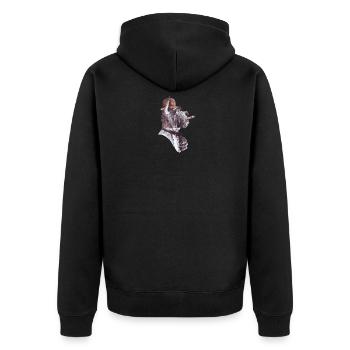 Gentleman Dog (Design 2) - Veste à capuche bio Premium Unisexe - noir - Dos - Nico (187cm)