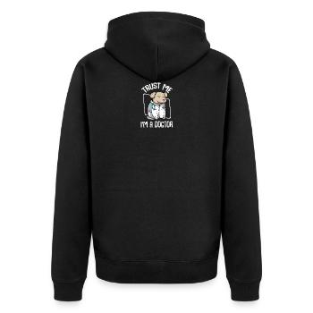 Faites-moi confiance, je suis un vétérinaire Dogtor Dogs Animal Practice - Veste à capuche bio Premium Unisexe - noir - Dos - Nico (187cm)