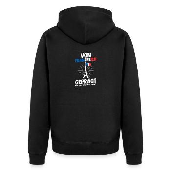 Français Français France - Veste à capuche bio Premium Unisexe - noir - Dos - Nico (187cm)