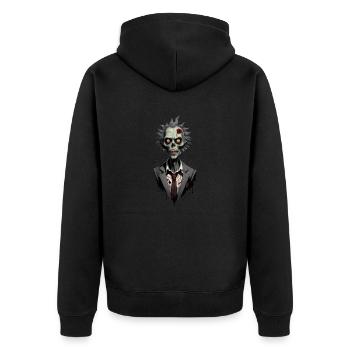 ZOMBIE en costume 2 - Veste à capuche bio Premium Unisexe - noir - Dos - Nico (187cm)