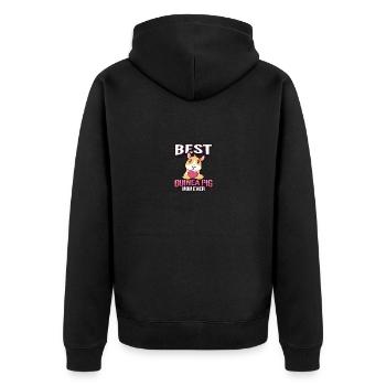 Cobaye - Veste à capuche bio Premium Unisexe - noir - Dos - Nico (187cm)