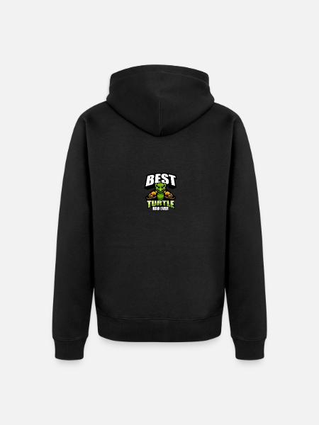 Turtle - Unisex Premium Organic Zip Hoodie - black