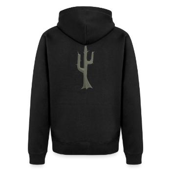 cactus kaktus kakteen cacti mexico mexiko48 - Unisex Premium Bio Zip Hoodie - Schwarz - Hinten - Nico (187cm)