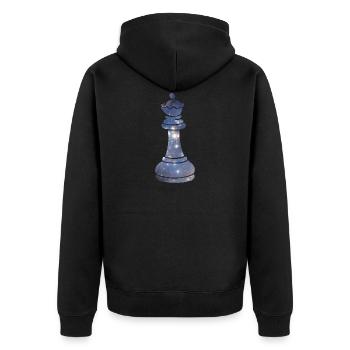 Reine Chess Piece Starry Night Galaxy cadeau - Veste à capuche bio Premium Unisexe - noir - Dos - Nico (187cm)