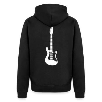 Symbole de guitare - Veste à capuche bio Premium Unisexe - noir - Dos - Nico (187cm)