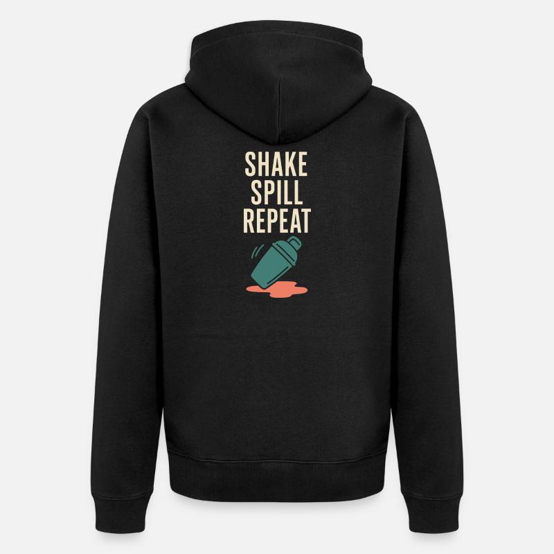 Shaker Stuck Mixologue débutant - Veste à capuche bio Premium Unisexe - noir