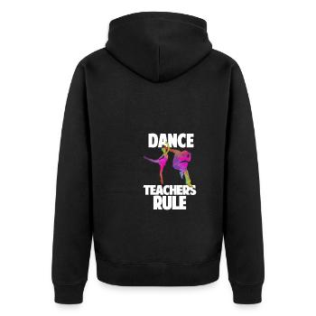 Professeur de danse Règle Professeur de danse Cadeau de l’école de danse - Veste à capuche bio Premium Unisexe - noir - Dos - Nico (187cm)