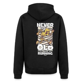 Courir - Veste à capuche bio Premium Unisexe - noir - Dos - Nico (187cm)