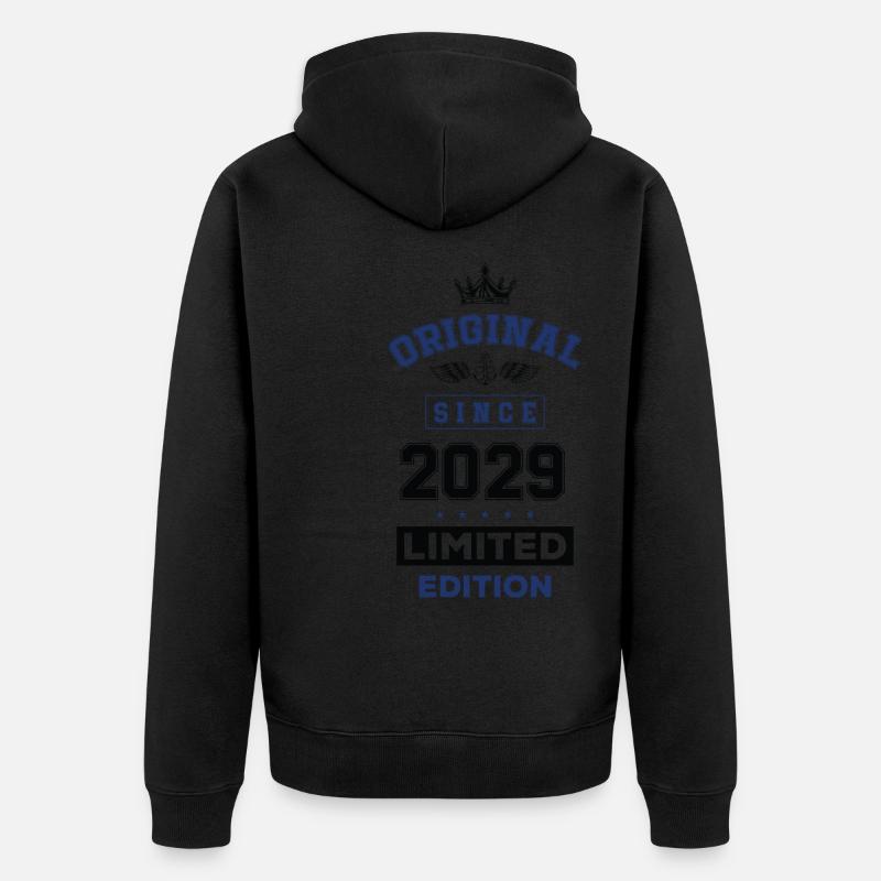 Anniversaire de l’édition limitée 2029 - Veste à capuche bio Premium Unisexe - noir