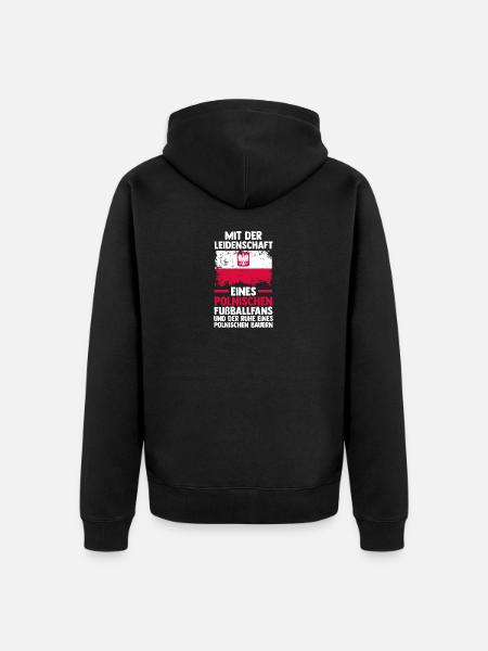 Pole Polish Poland - Unisex Premium Organic Zip Hoodie - black