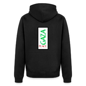 Israël Paix - Veste à capuche bio Premium Unisexe - noir - Dos - Nico (187cm)