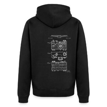 Photographe Brevet Cinéaste Photographie - Veste à capuche bio Premium Unisexe - noir - Dos - Nico (187cm)