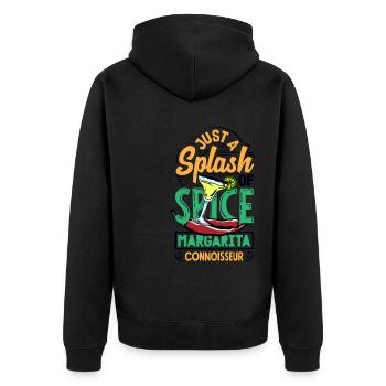 Juste une touche d’épices : Margarita Connoisseur. - Veste à capuche bio Premium Unisexe - noir - Dos - Nico (187cm)