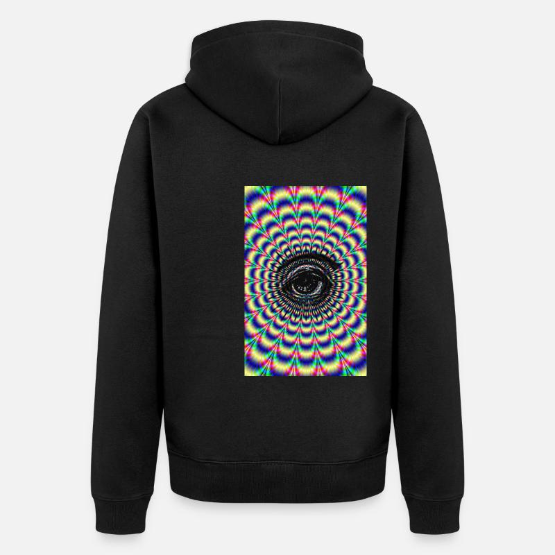 Oeil - Veste à capuche bio Premium Unisexe - noir