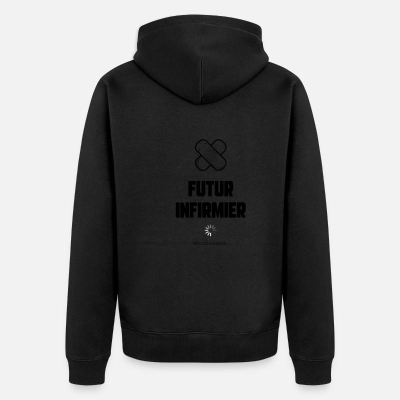 Futur infirmier - Veste à capuche bio Premium Unisexe - noir