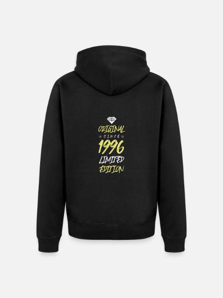 1996 Édition limitée - Veste à capuche bio Premium Unisexe - noir