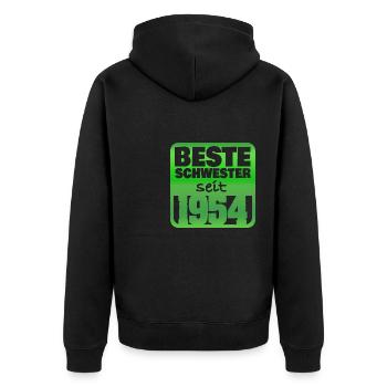 Soeur 1954 - Veste à capuche bio Premium Unisexe - noir - Dos - Nico (187cm)