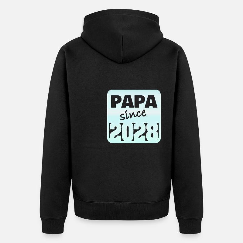 Papa 2028 - Veste à capuche bio Premium Unisexe - noir