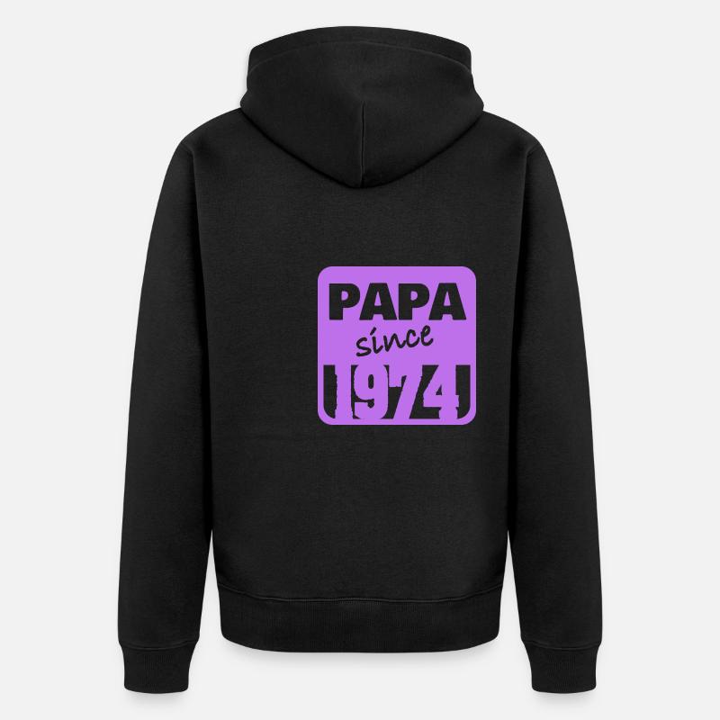 1974 - Veste à capuche bio Premium Unisexe - noir
