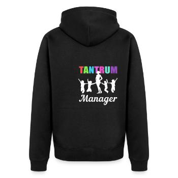 Wutanager Babysitter Cadeau - Veste à capuche bio Premium Unisexe - noir - Dos - Nico (187cm)