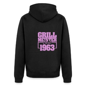 Barbecue 1963 - Veste à capuche bio Premium Unisexe - noir - Dos - Nico (187cm)