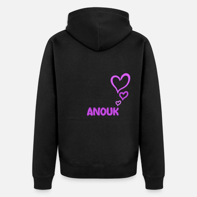 Cadeau pour Anouk - Veste à capuche bio Premium Unisexe - noir