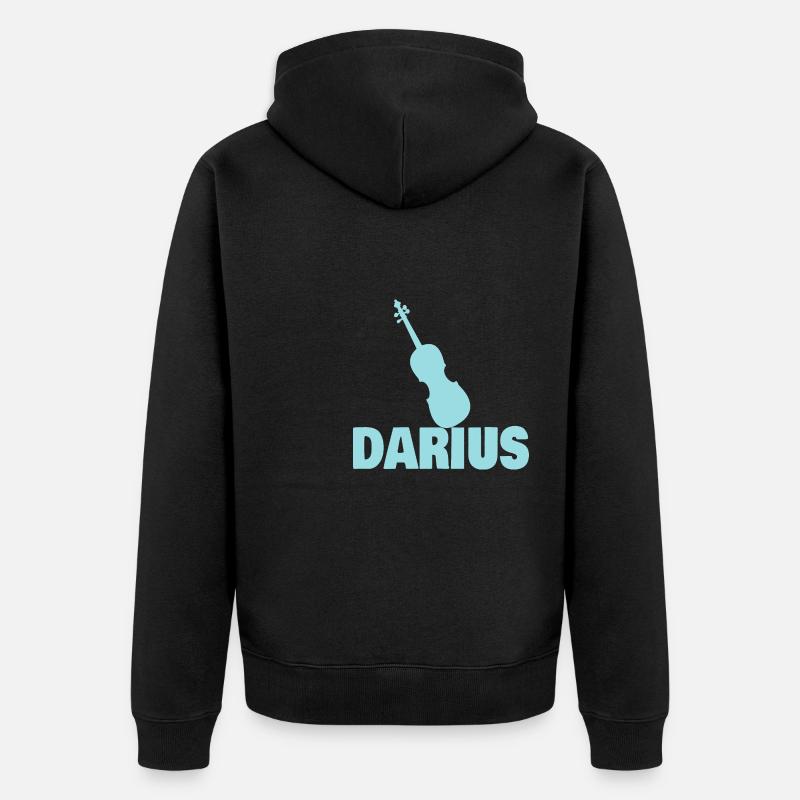 Violon Darius - Veste à capuche bio Premium Unisexe - noir