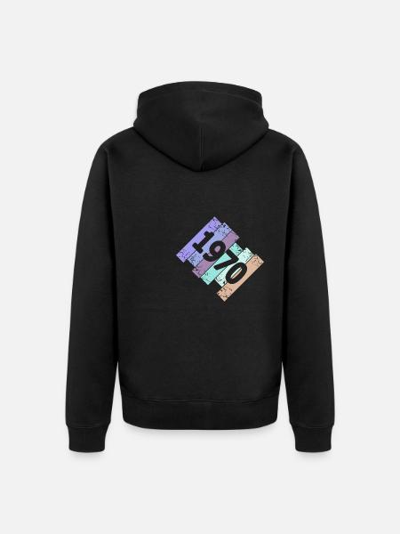 Gruftis 1970 - Unisex Premium Organic Zip Hoodie - black