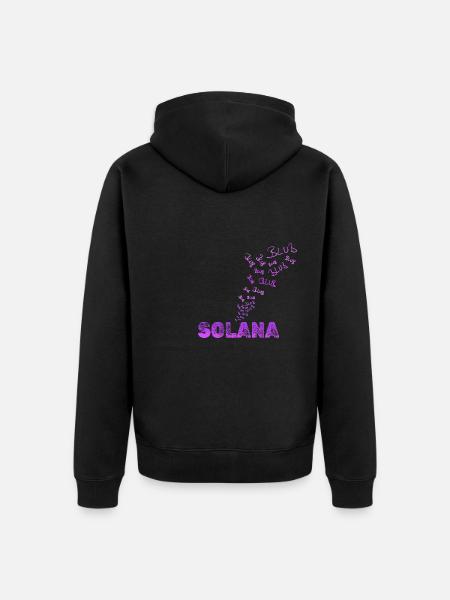 as fun - Unisex Premium Organic Zip Hoodie - black