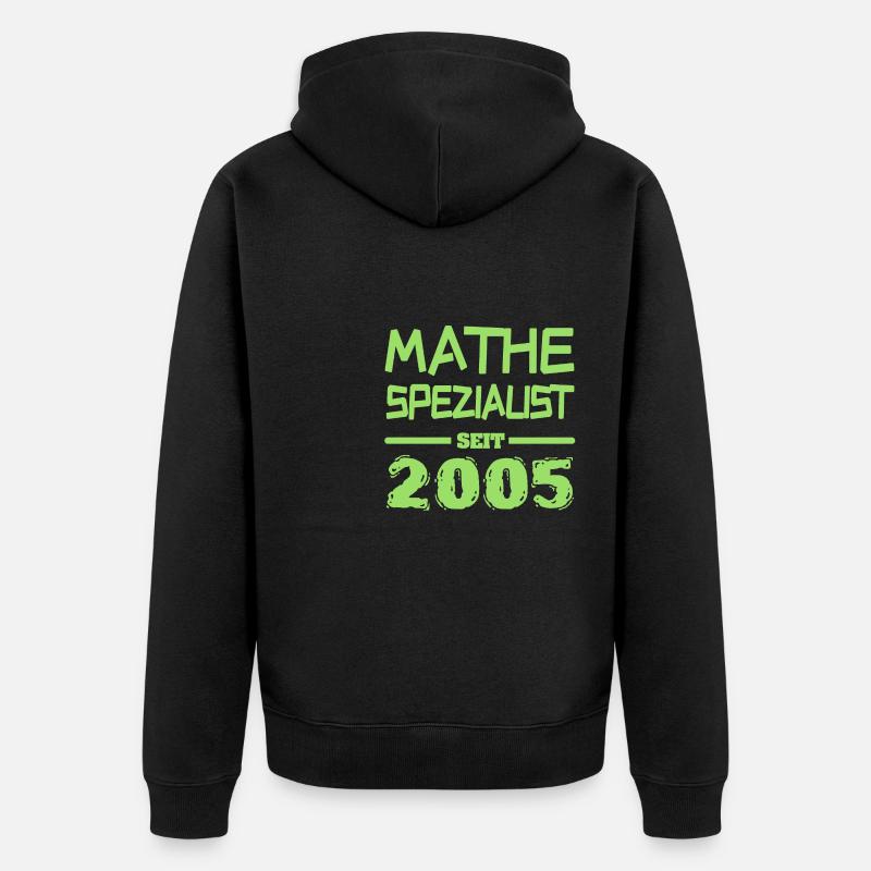 Mathématiques 2005 - Veste à capuche bio Premium Unisexe - noir