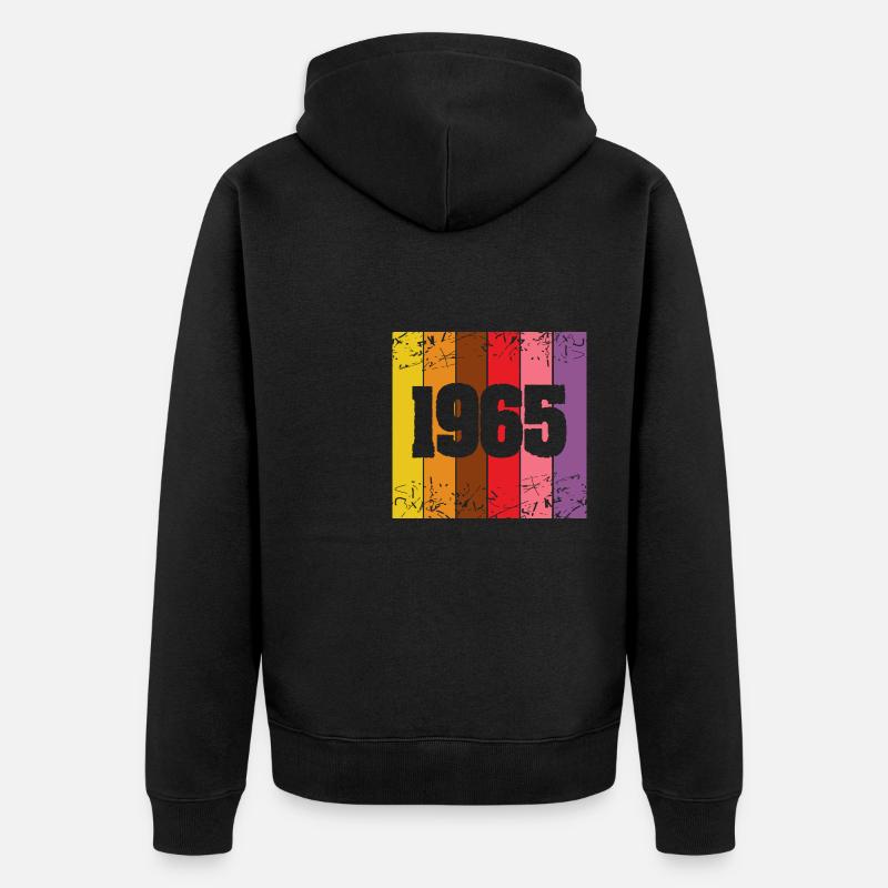 1965 1965 - Veste à capuche bio Premium Unisexe - noir