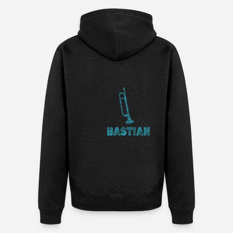 Trompettes Bastian - Veste à capuche bio Premium Unisexe - noir
