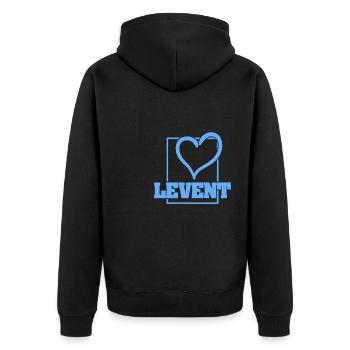 Bachelor Levent - Veste à capuche bio Premium Unisexe - noir - Dos - Nico (187cm)