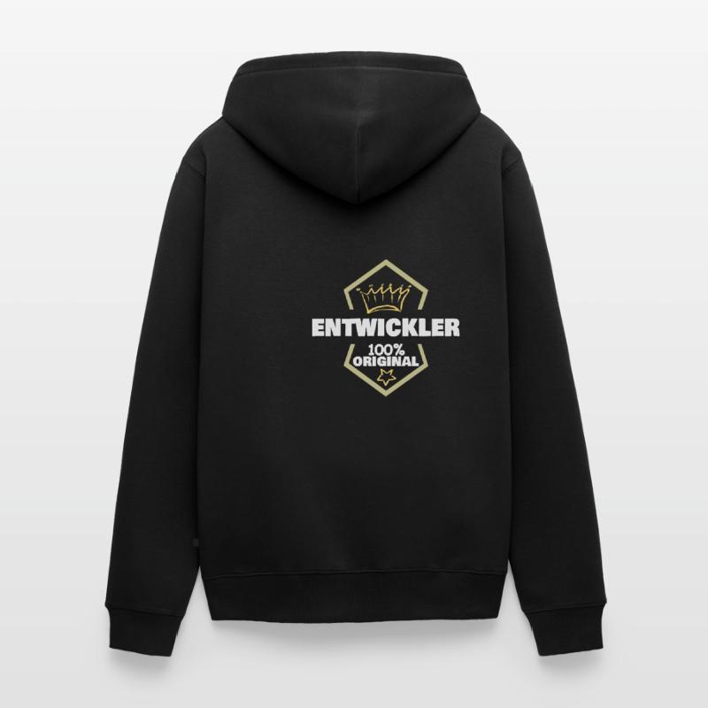 Work Developer Unisex Premium Organic Zip Hoodie