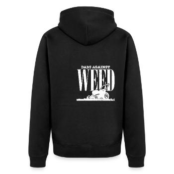 Tonte de pelouse Papa Drôle de jardinage Citation Papas Contre - Veste à capuche bio Premium Unisexe - noir - Dos - Nico (187cm)