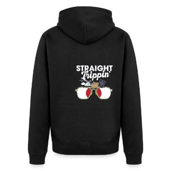 Straight Trippin' Japan Vacation Tour Voyage - Veste à capuche bio Premium Unisexe - noir - Dos - Nico (187cm)