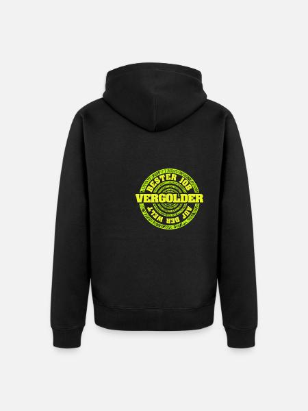 Job gilder - Unisex Premium Organic Zip Hoodie - black