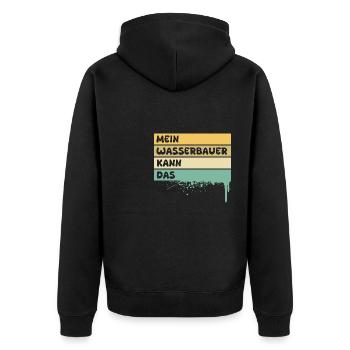 Ingénieurs hydrauliques - Veste à capuche bio Premium Unisexe - noir - Dos - Nico (187cm)