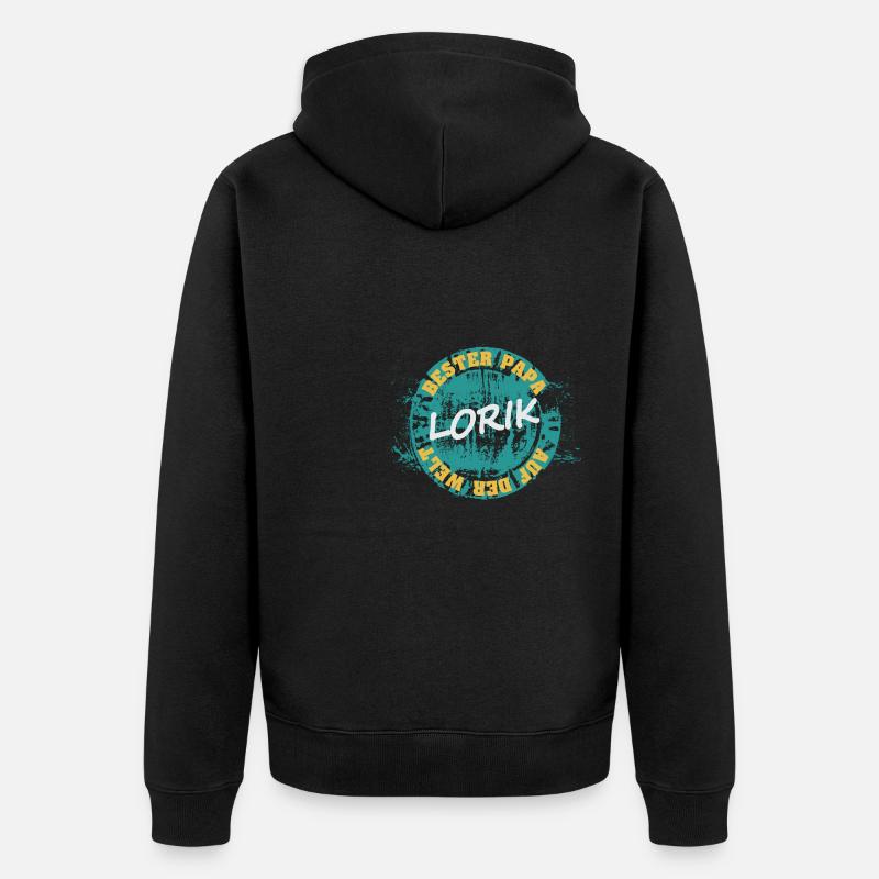 Lorik - Unisex Premium Bio Zip Hoodie - Schwarz