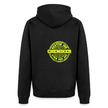 Cadeau pour chimiste - Veste à capuche bio Premium Unisexe - noir - Dos - Nico (187cm)