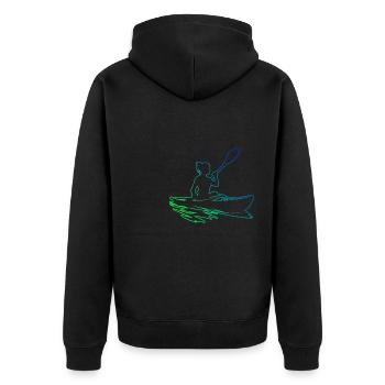 Kayak Kayak Femmes Kayak Canoë Homme - Veste à capuche bio Premium Unisexe - noir - Dos - Nico (187cm)