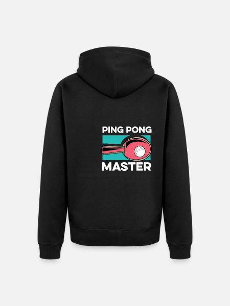 Pingis -Mästerpaddlargåva - Ekologisk premiumluvjack unisex - svart