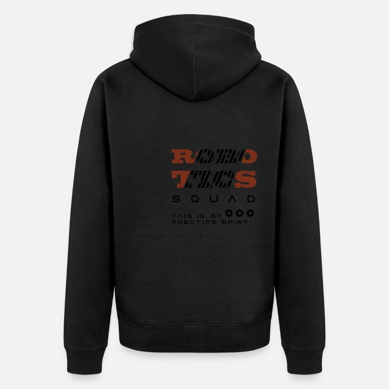 Robotics Squad Robot Engineering Mechanics - Unisex Premium Organic Zip Hoodie - black