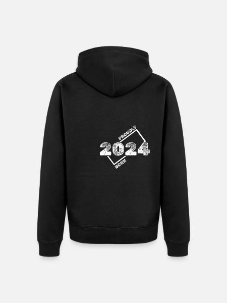 Gift idea 2024 - Unisex Premium Organic Zip Hoodie - black