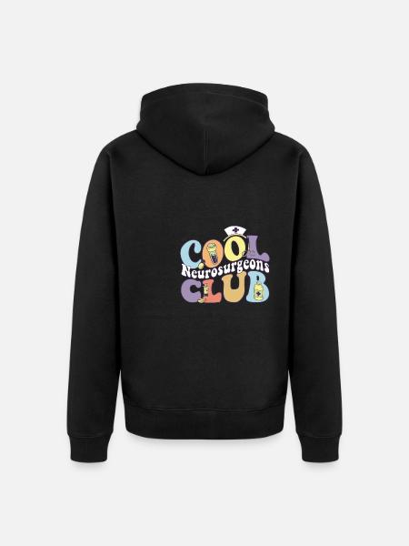 Cool Neurosurgeons Club Neurology Practitioner - Unisex Premium Organic Zip Hoodie - black
