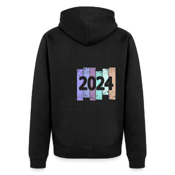 Voiture de collection 2024 - Veste à capuche bio Premium Unisexe - noir - Dos - Nico (187cm)