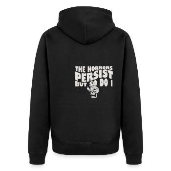 Les horreurs persistent, mais moi aussi Skeleton Internet - Veste à capuche bio Premium Unisexe - noir - Dos - Nico (187cm)