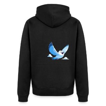 Mouettes Mouette - Veste à capuche bio Premium Unisexe - noir - Dos - Nico (187cm)