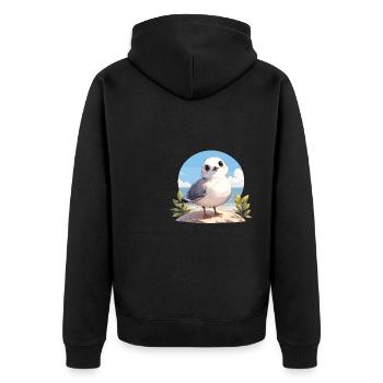 Mouettes Mouette - Veste à capuche bio Premium Unisexe - noir - Dos - Nico (187cm)
